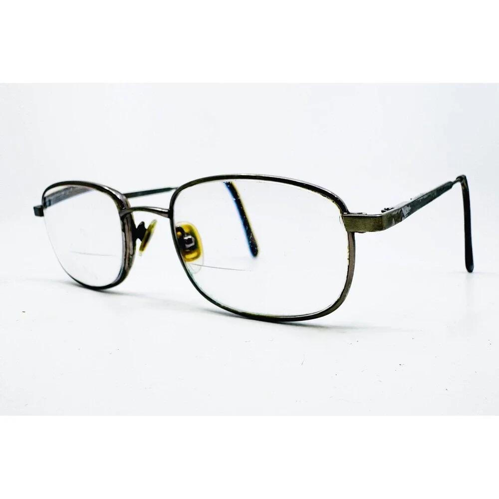 MCS Eyeglasses Men Black Metal Frame Rectangular Full Rim 50-20-140